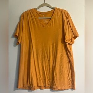 Women’s Orange V-Neck T-Shirt